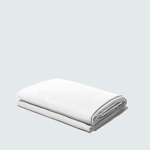 Silky Bamboo Flat Sheet, Pearl White - 150x260 cm / 1 stk
