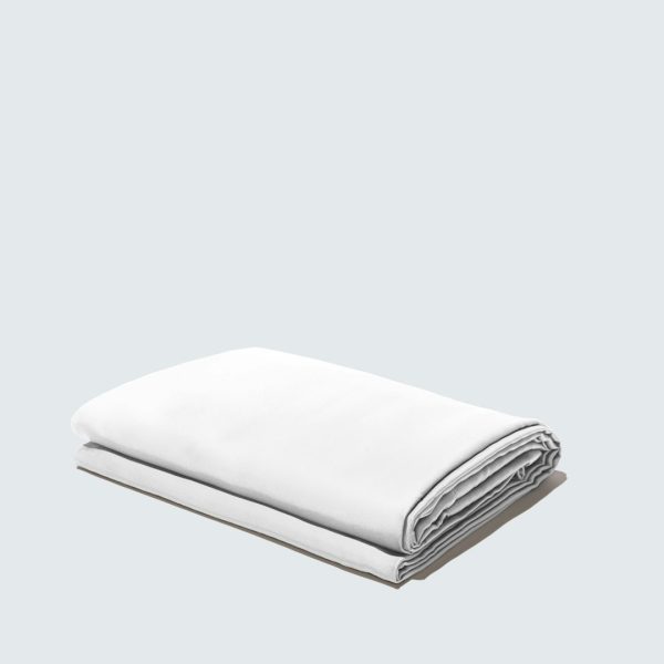 Silky Bamboo Flat Sheet, Pearl White - 150x260 cm / 1 stk